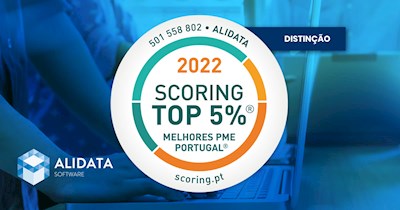 Alidata no Top 5% melhores PME de Portugal