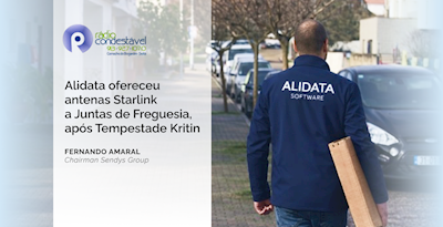 Alidata ofereceu antena Starlink a juntas de freguesia, após Tempestade Kristin